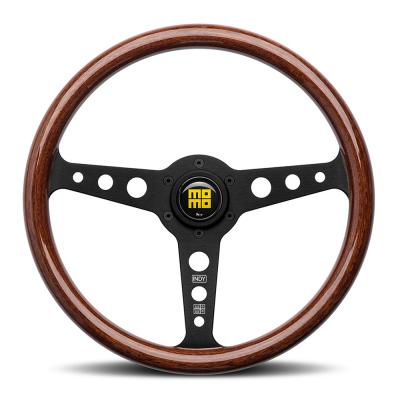 Momo Heritage Indy Steering Wheel in Black with Mahogany Woodrim