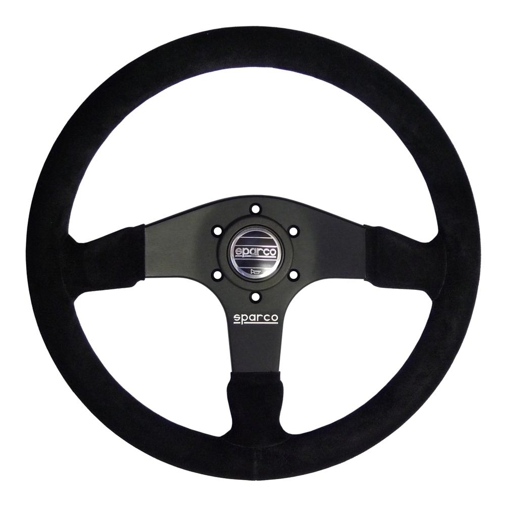 Sparco 350mm Steering Wheel Black Suede from Merlin Motorsport