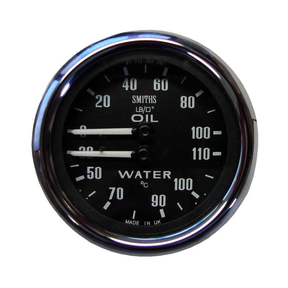 Smiths Classic Dual Gauge Oil Pressure Water Temperature C From Merlin Motorspo