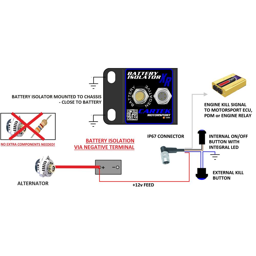 cartek battery isolator xr