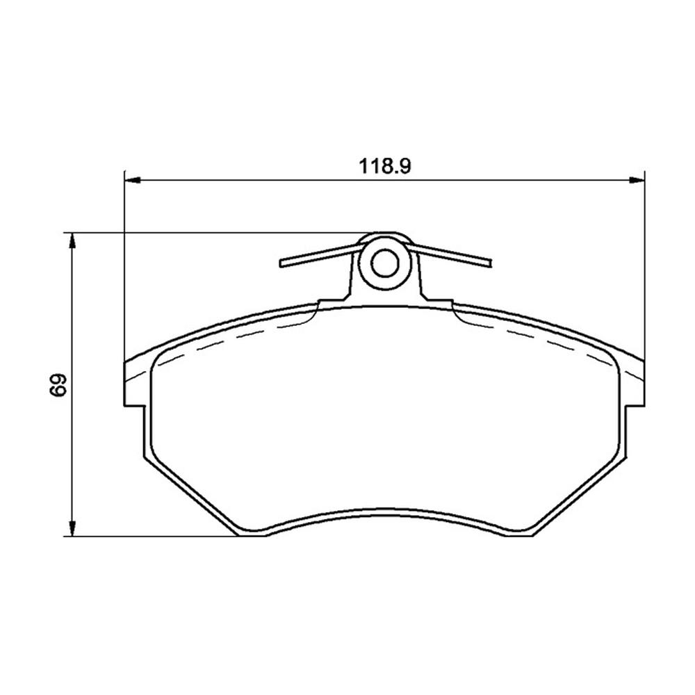 Mintex Racing Brake Pads MDB1570-M1144 For Audi/Seat/Volkswagen