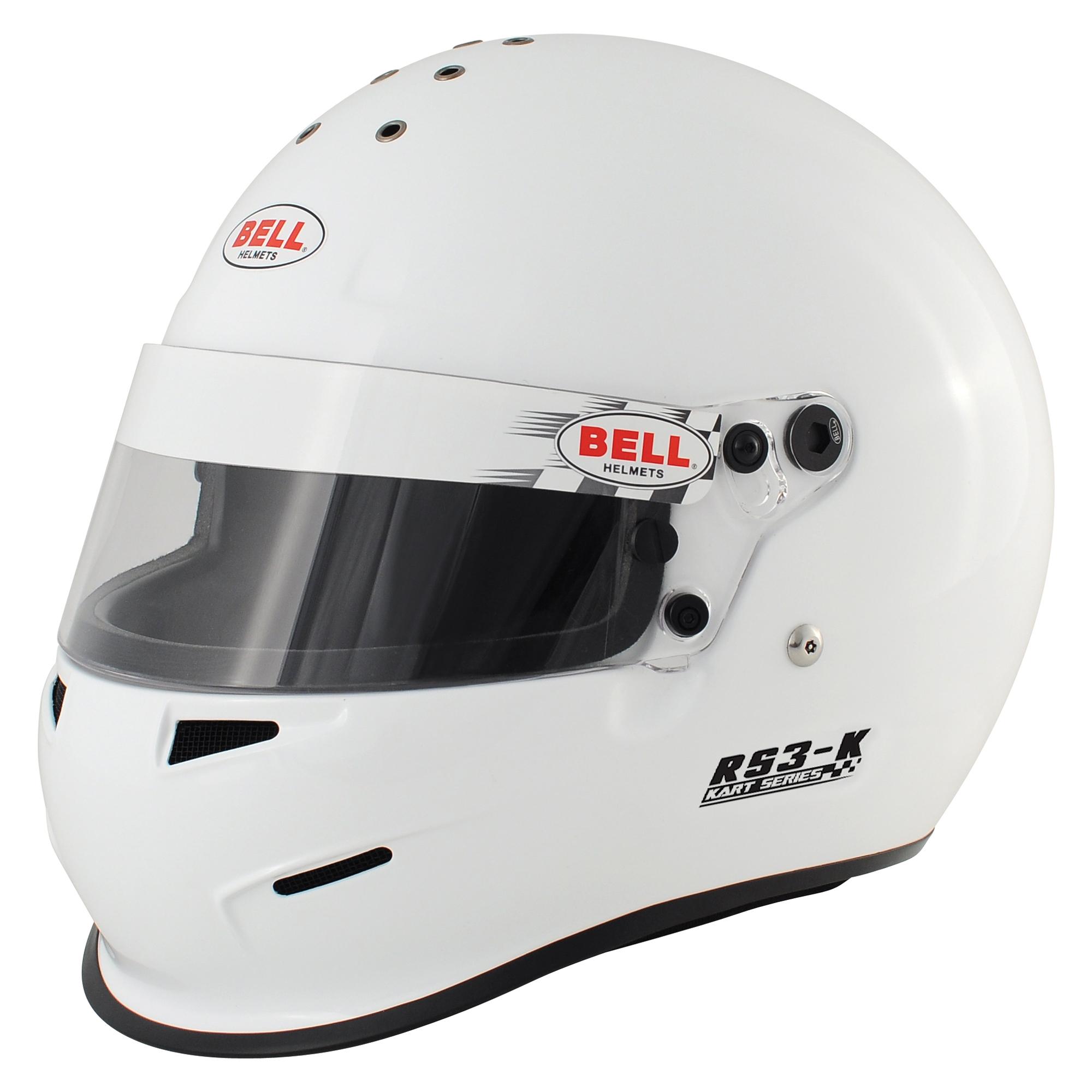 Bell RS3 K Kart Racing Helmet in White from Merlin Motorsport