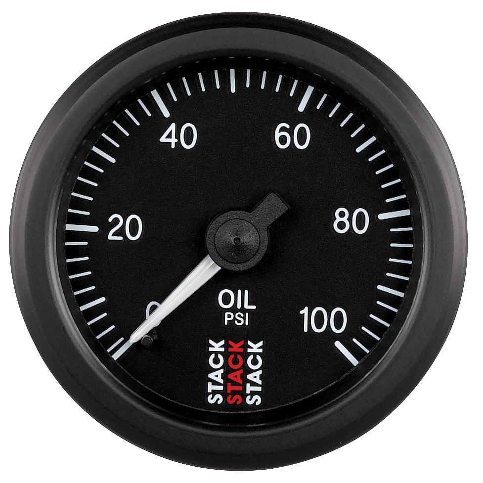 Stack Mechanical Oil Pressure Gauge 0100 PSI ST3102