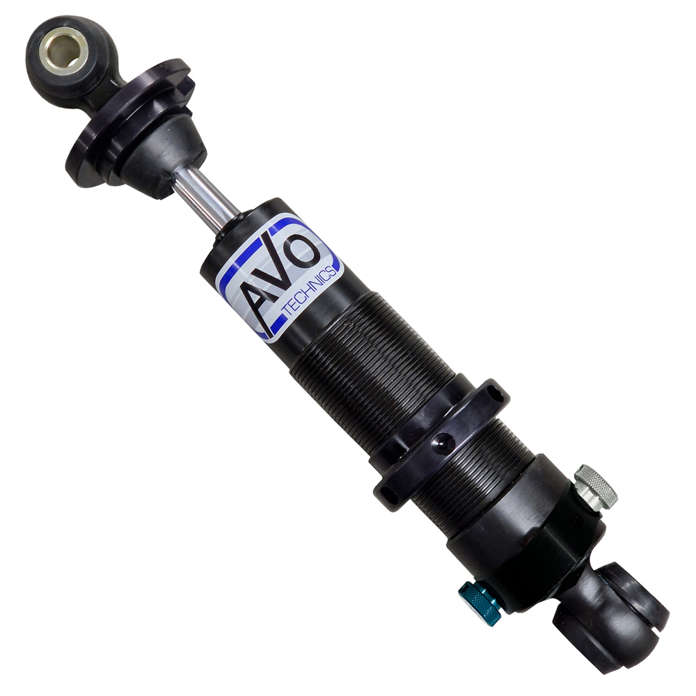 AVO Double Adjustable Shock Absorber with Poly Bush Mount for 1.9 Inch Springs