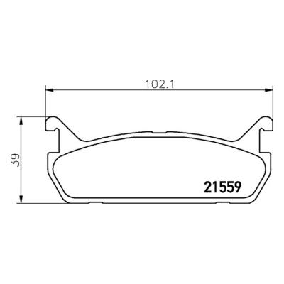 Mintex Brake Pads MDB1414-M1144 Mazda MX-5 Rears