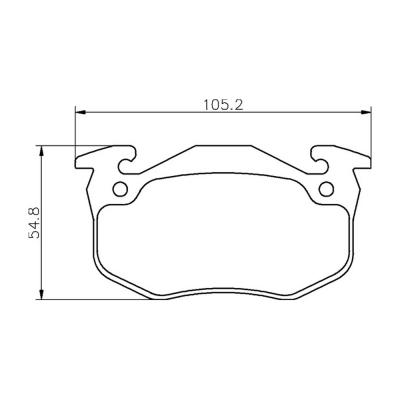 Mintex Racing Brake Pads MDB2868-M1144 For Citroen/Peugeot/Renault