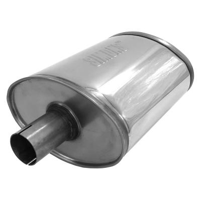 Jetex Large Oval Silencer in Stainless Steel 45mm I.D.