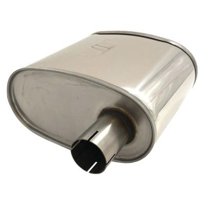 Jetex Xlarge Oval Silencer in Stainless Steel 51mm I.D. Offset