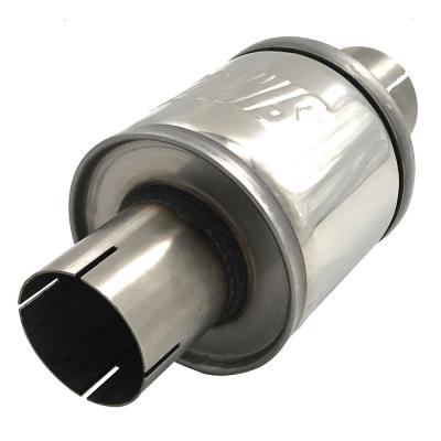 Jetex Round Stainless Silencer Box 125mm Long 2.5 Inch