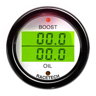 Racetech Boost Pressure / Oil Pressure Dual Gauge